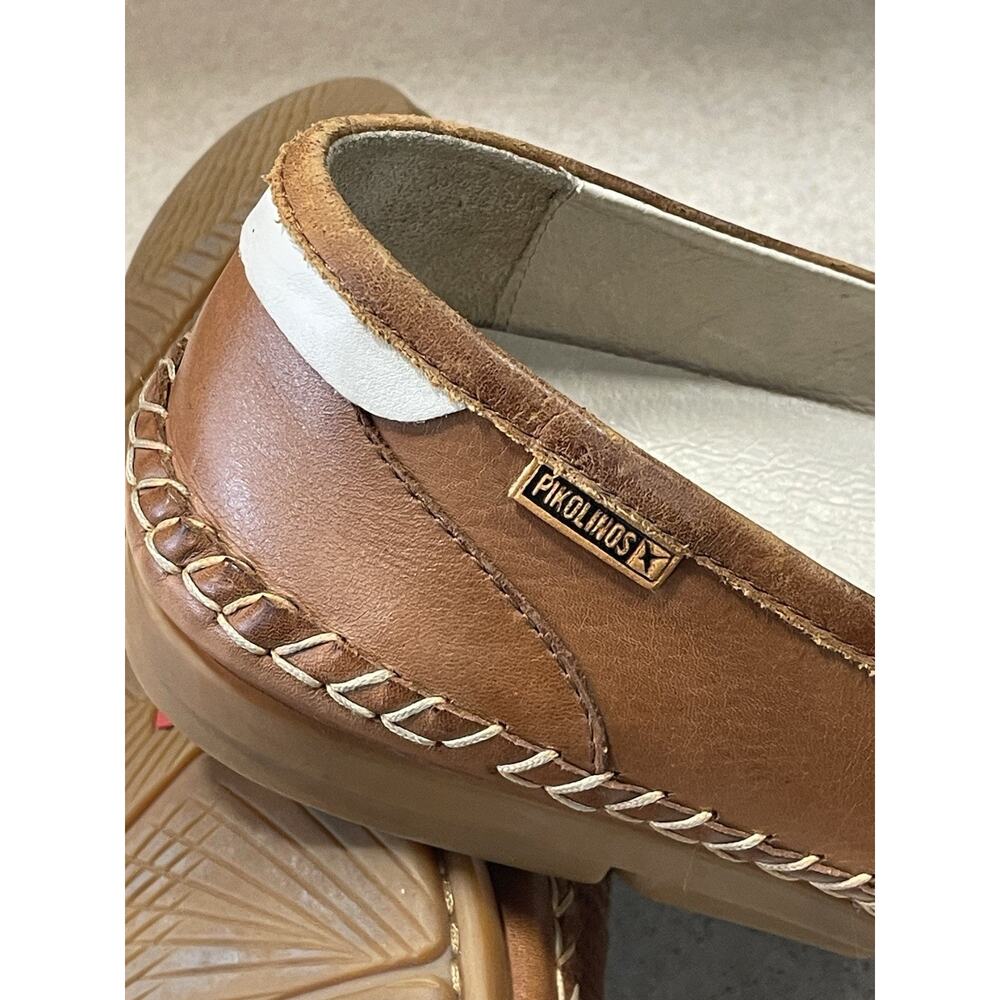 Pikolinos Shoes Men’s Size 11 US /44 EU Brown Leather Slip On Loafer Perforated - Picture 8 of 11